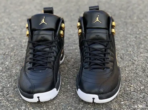 Kick Theory Retro Gold-White Air Black Jordan 12 'Reptile' AO6068-007 Metallic 0527